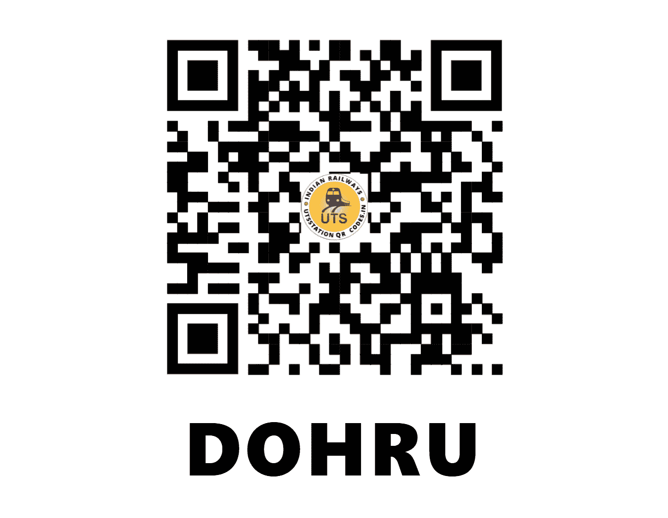 UTS QR Code for DOHRU - DXU - NC (UTTAR PRADESH)